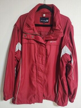 Freestyle Red Ski Jacket with White Accents